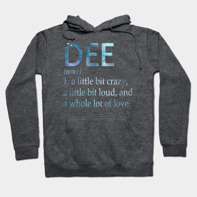 Dee Hoodie by GrimdraksJokes